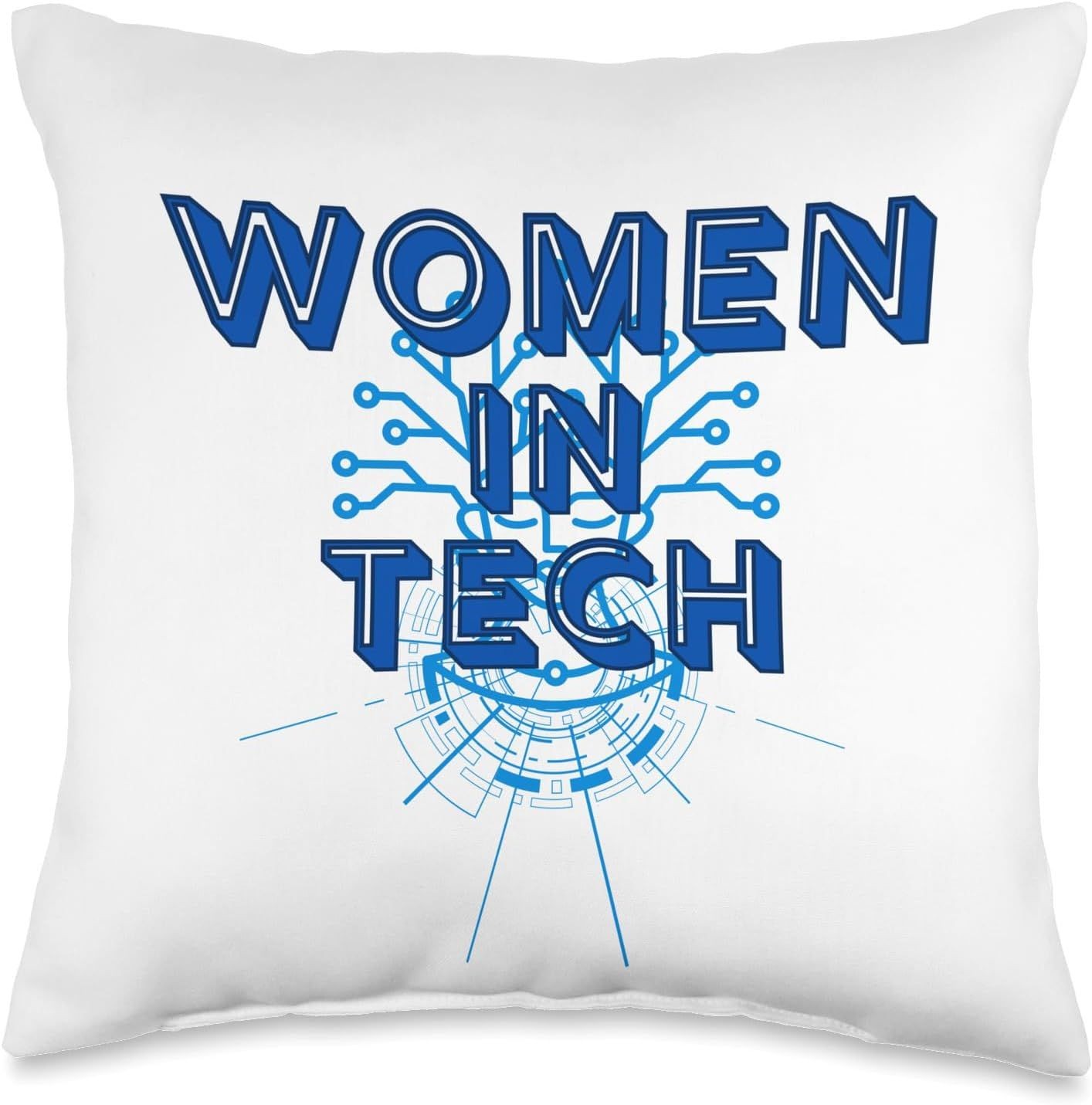 Women in Tech - Creativity of Women in Technology Throw Pillow